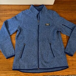 Women's L.L.Bean Sweater Fleece Full-Zip Jacket, size large